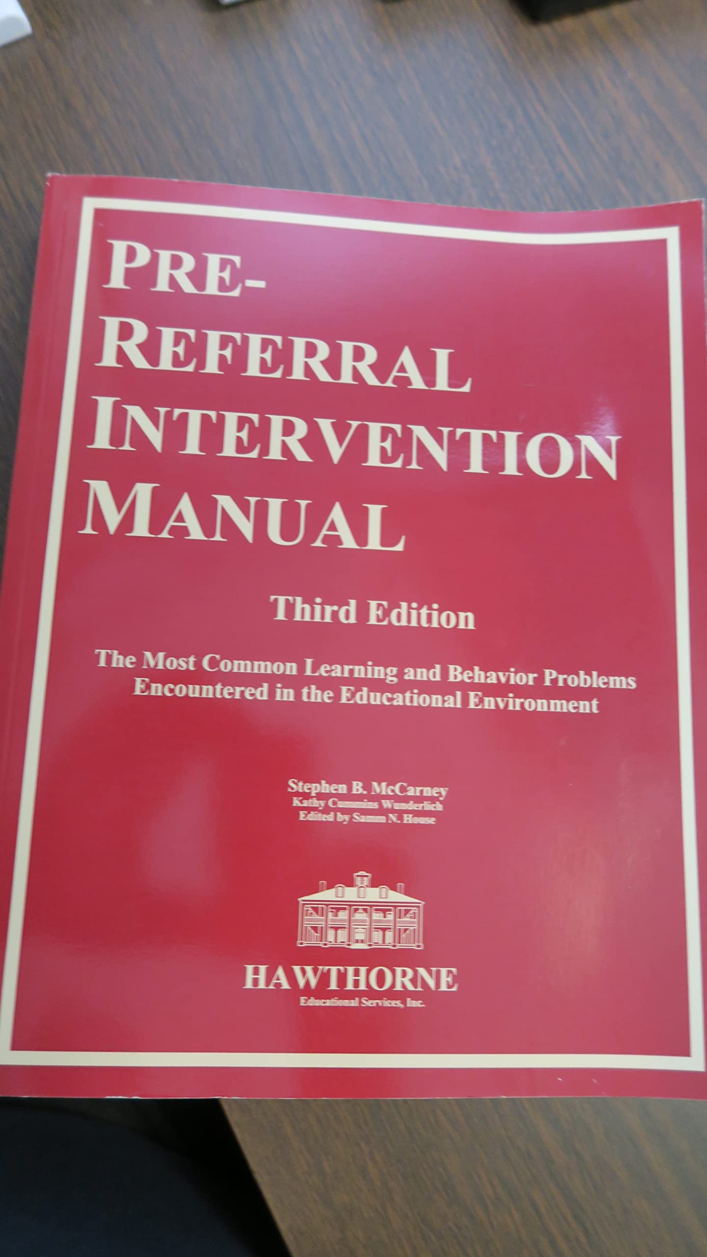 PreReferral Intervention Manual Third Edition by Stephen B. McCarney Goodreads