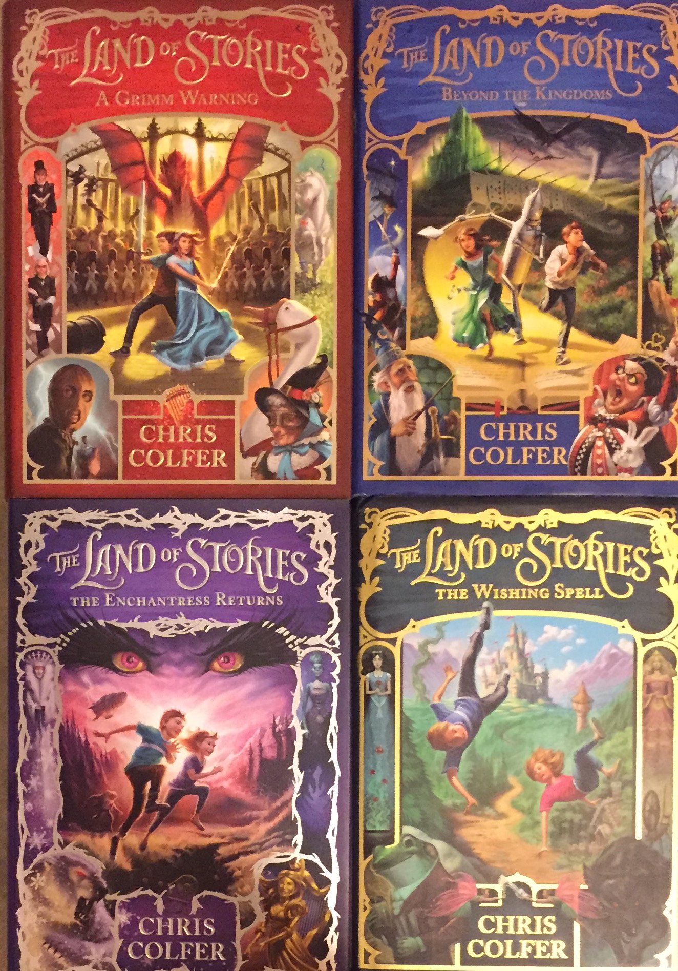 The Land of Stories by Chris Colfer Hardcover Series Set Books 14 by