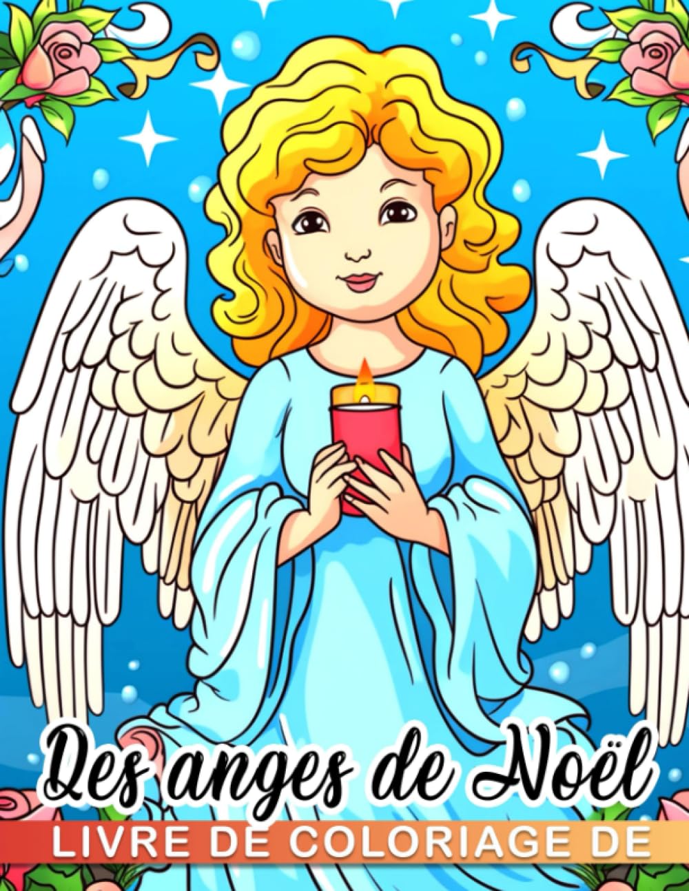 Livre de coloriage des anges de Noël 30 pages de coloriage premium