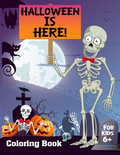 Halloween coloring book: 100 cute illustrations large print, for