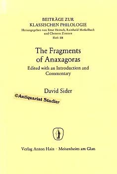 Fragments of Anaxagoras