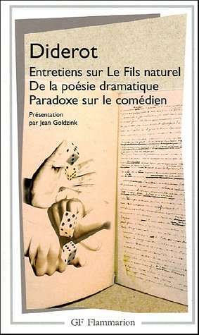By Denis Diderot Entretiens Sur Le Fils Naturel De La Poesie Dramatique (French Edition) [Mass Market Paperback] book cover