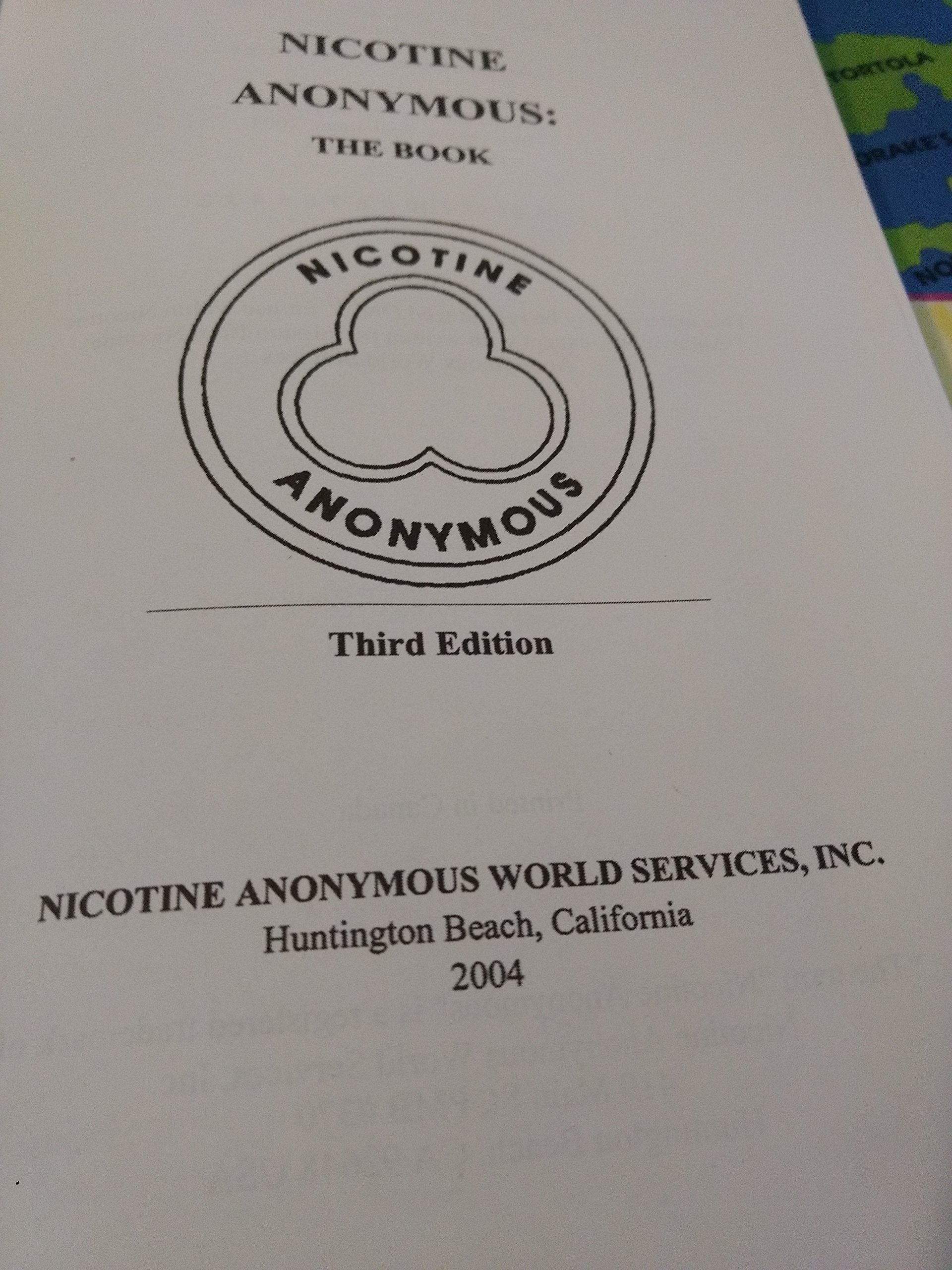 Nicotine Anonymous The Book by Nicotine Anonymous World Services