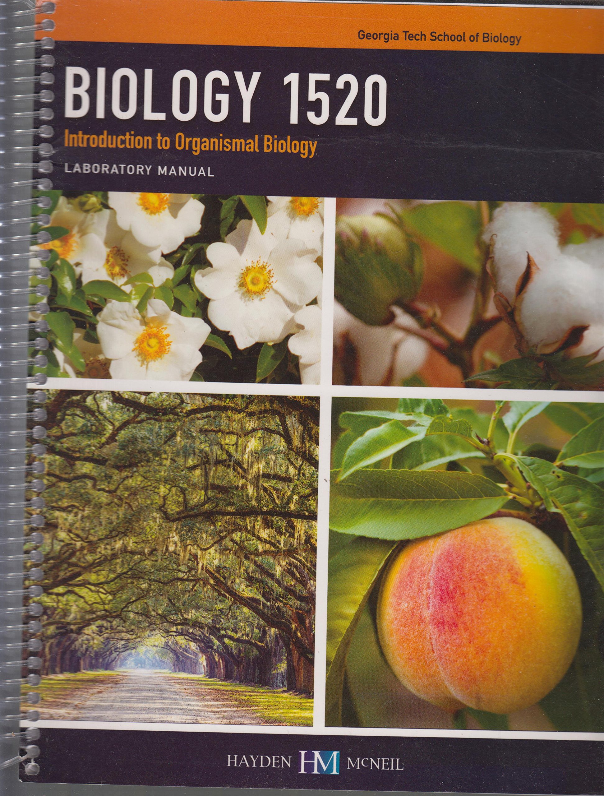 Biology 1520 Introduction To Organismal Biology Laboratory Manual by