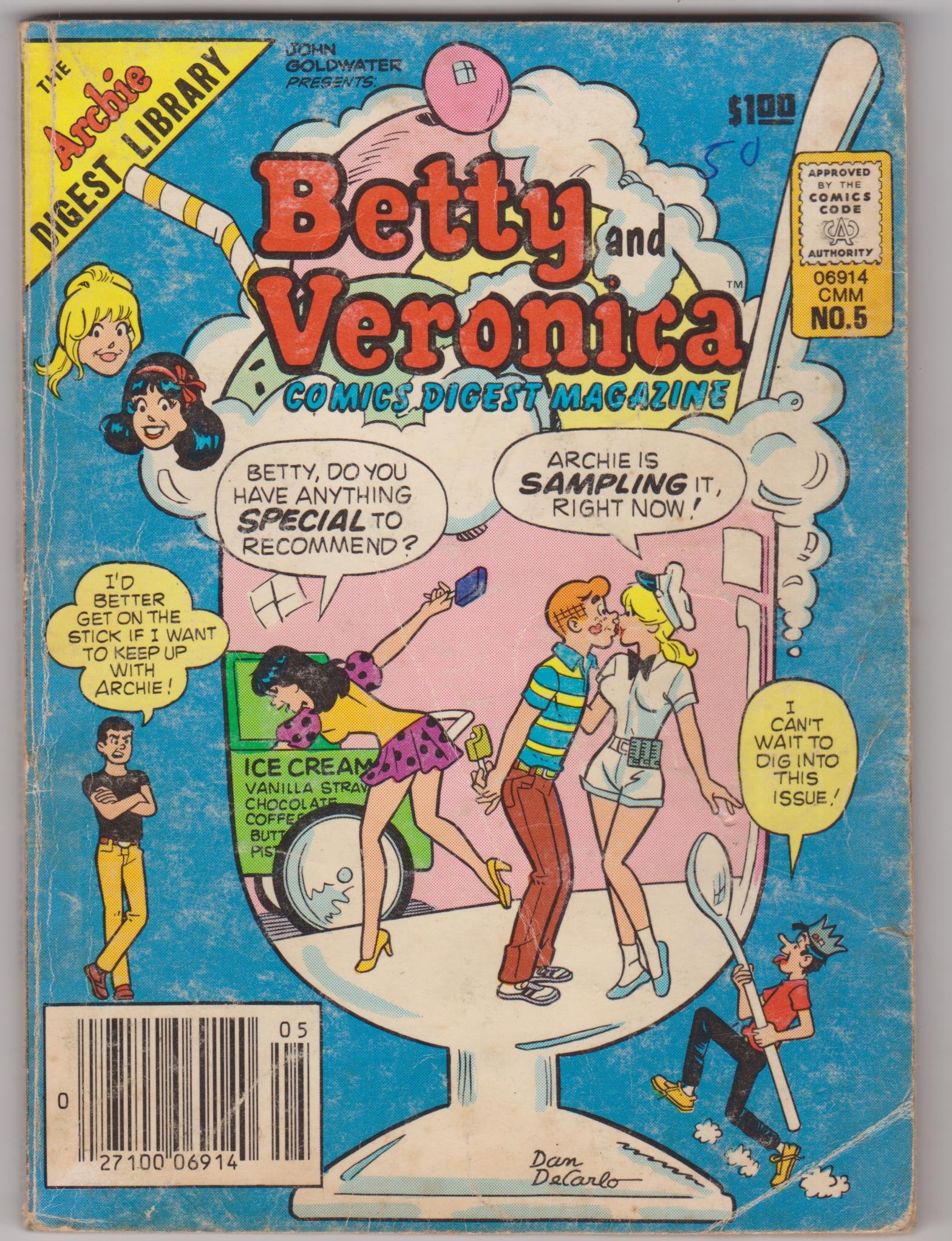Betty and Veronica Digest Magazine book cover 1