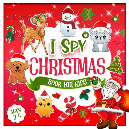 I Spy Christmas Book For Kids Ages 2 5 Stocking Stuffers Guessing Game I spy christmas book for kids ages 2 5 stocking stuffers guessing game