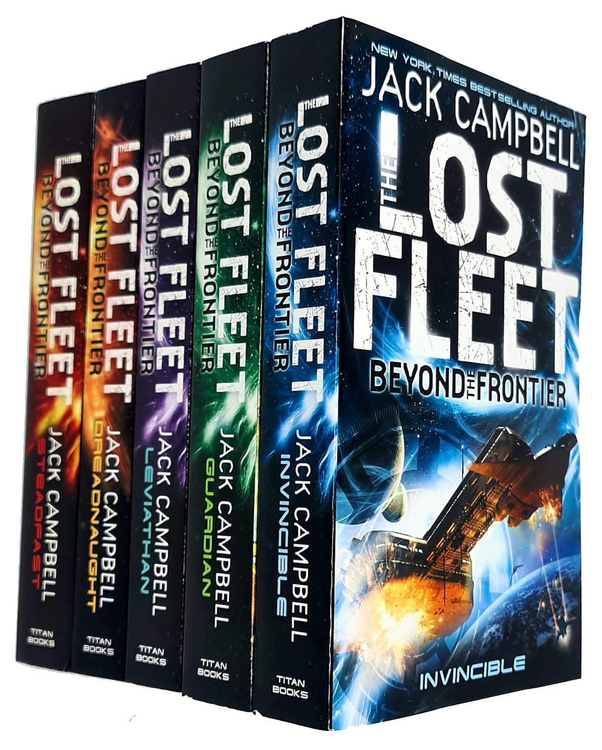 Jack Campbell Lost Fleet Beyond the Frontier Series 5 Books Collection Set by Jack Campbell