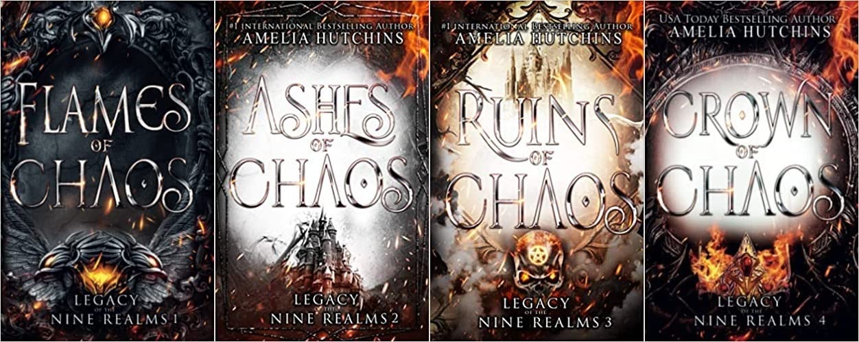 Legacy of the Nine Realms 4 Books Collection Set By Amelia Hutchins book cover