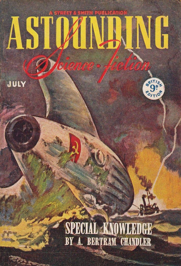 Astounding Science-Fiction, July 1946 - British edition book cover