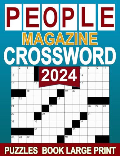 2024 People Magazine Crossword Puzzles Book Large Print: Solve Puzzles ...