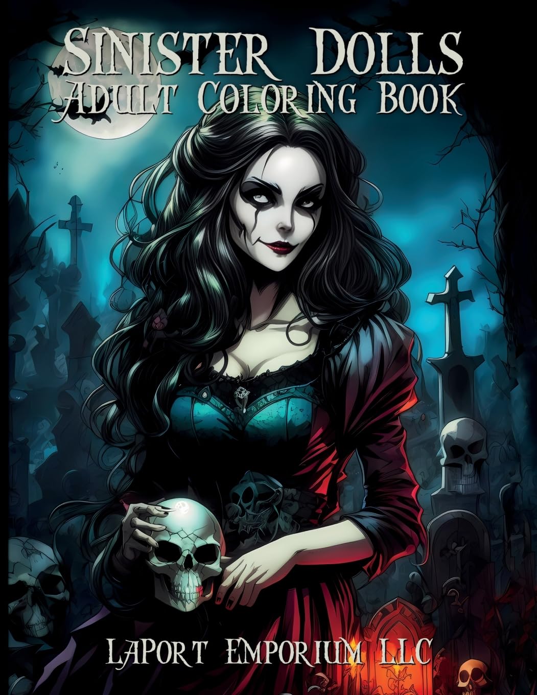 Sinister Dolls Adult Coloring Book: Unveil the Dark Beauty of Sinister