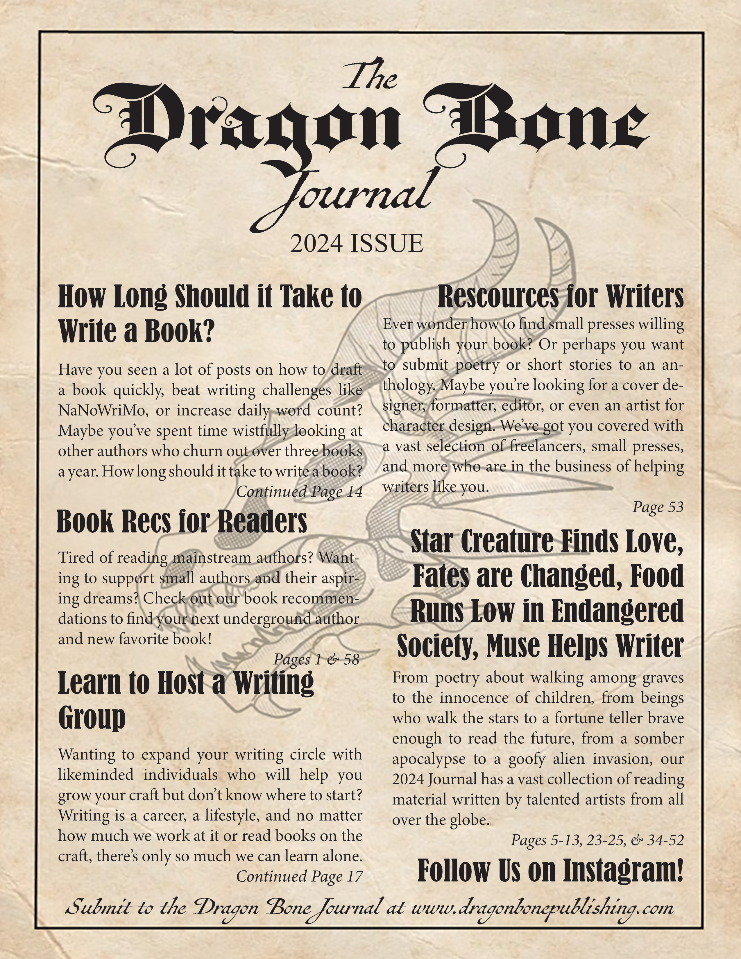 The Dragon Bone Journal: 2024 Issue