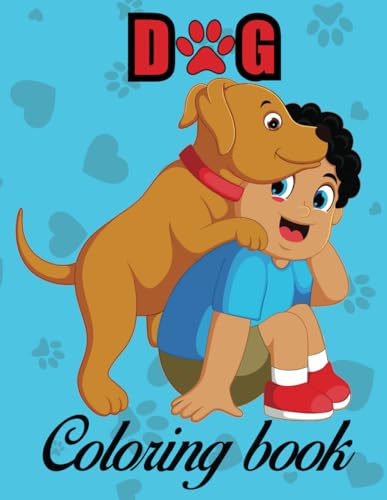 Dog Coloring book: adults and children of all ages with drawings of