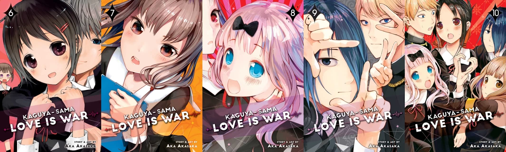 Kaguya-sama: Love Is War 10 book collection set VOLUMES 1-10 (English