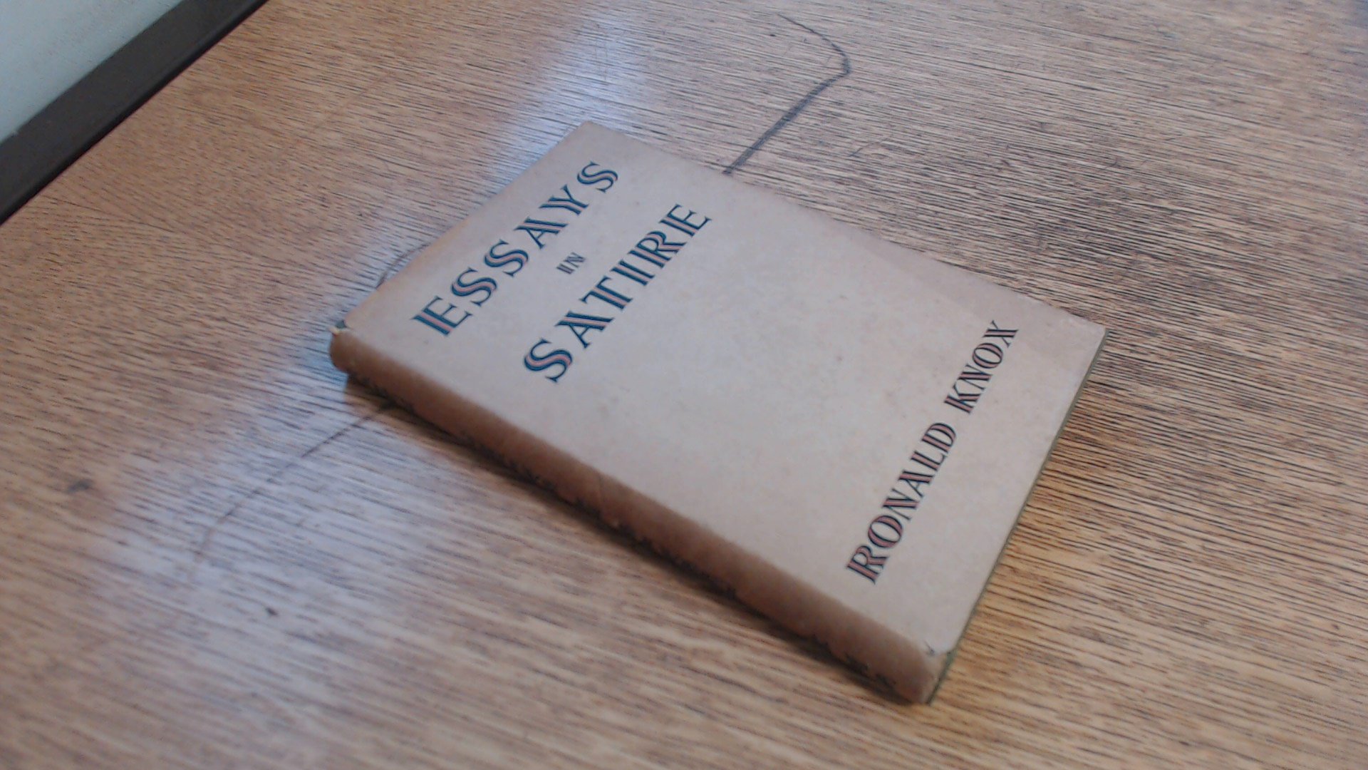 Essays in Satire book cover