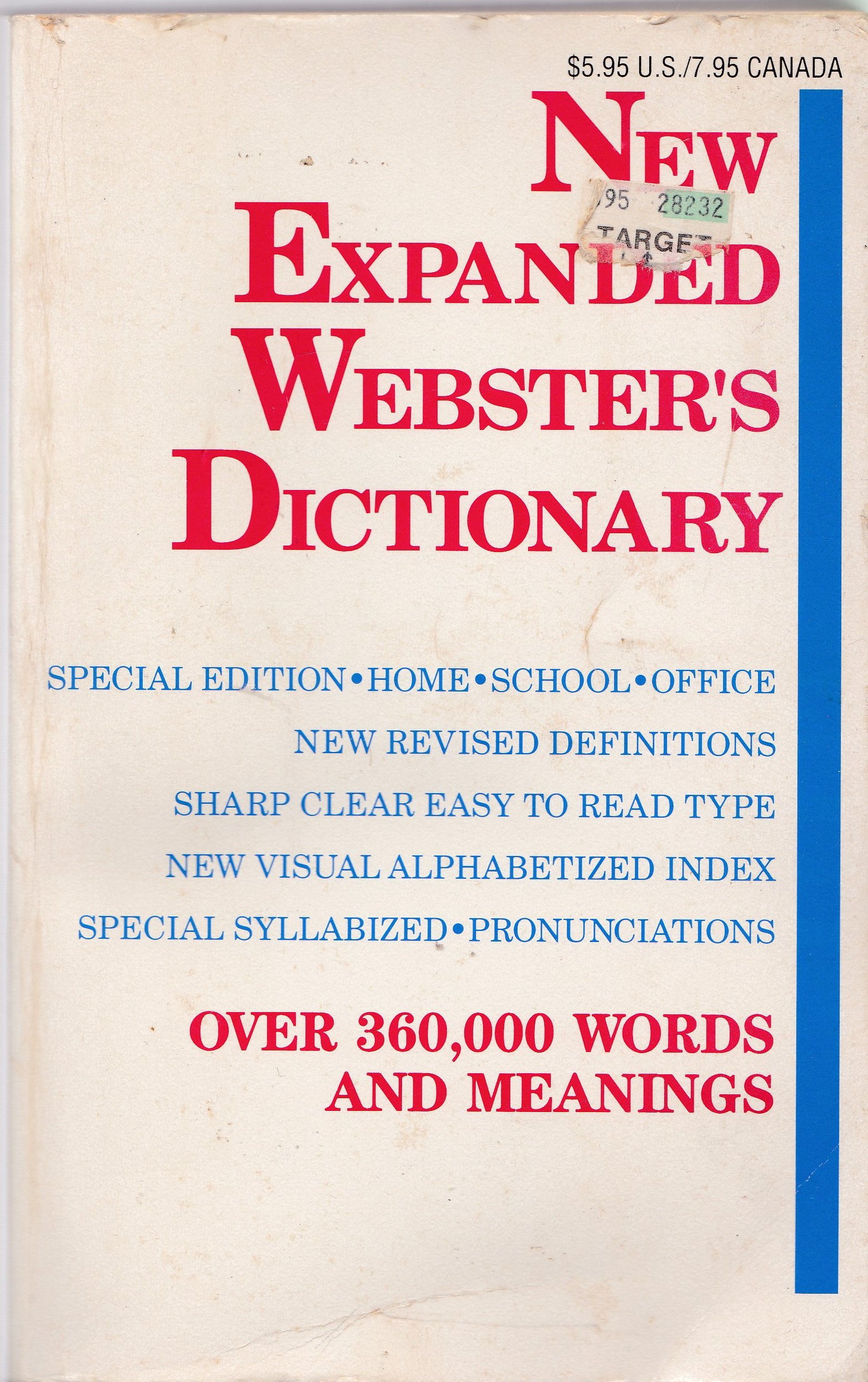 New Expanded ster's Dictionary 1988 Edition by R F (ed) Patterson