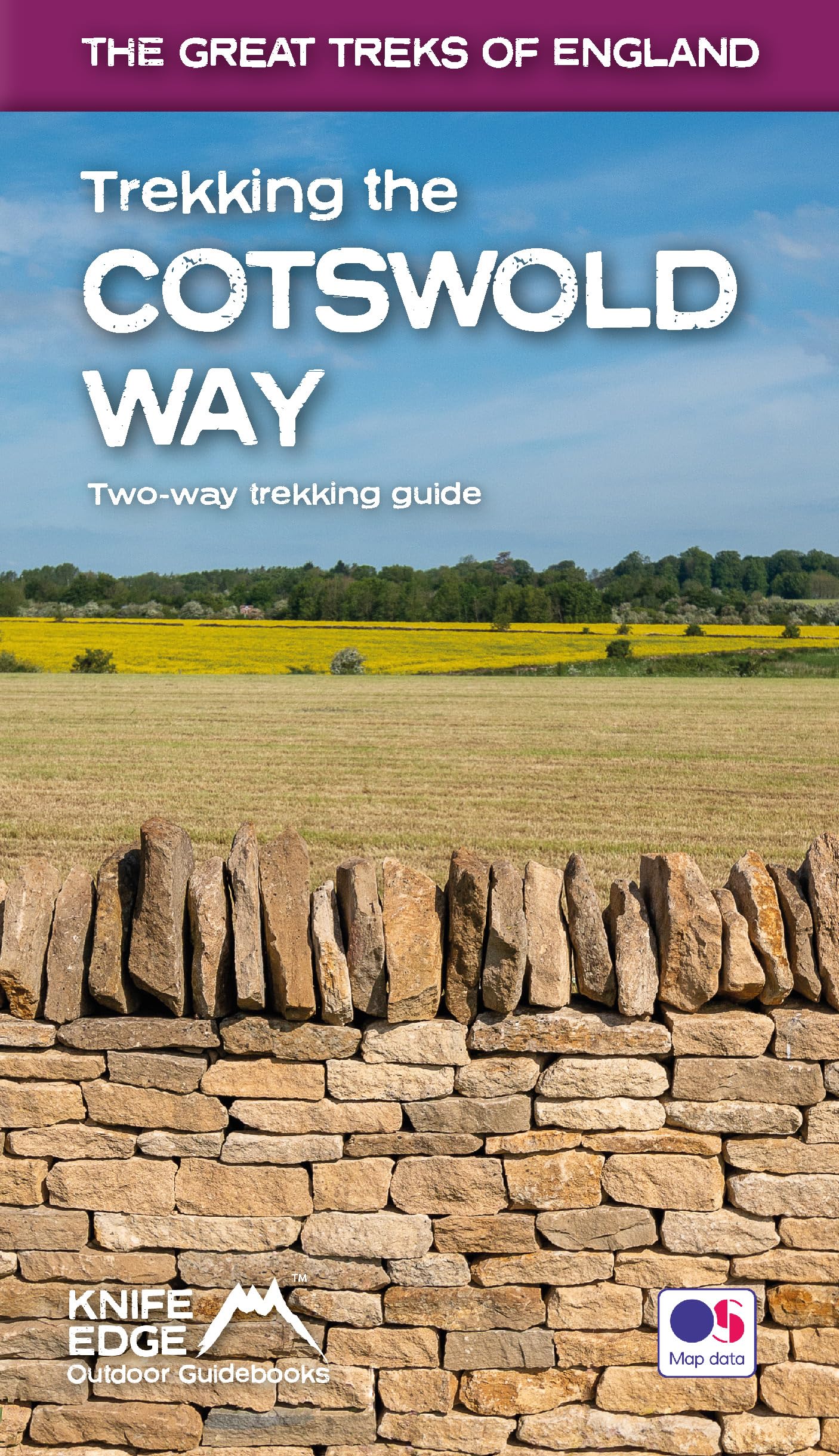 Trekking the Cotswold Way (2022) Twoway guidebook with OS 125k maps