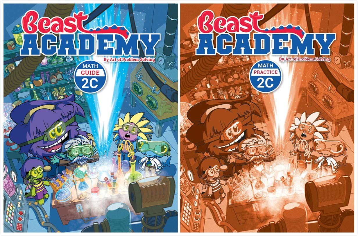 Art of Problem Solving: Beast Academy 2C Books Set (2 Books) - 2C Math ...