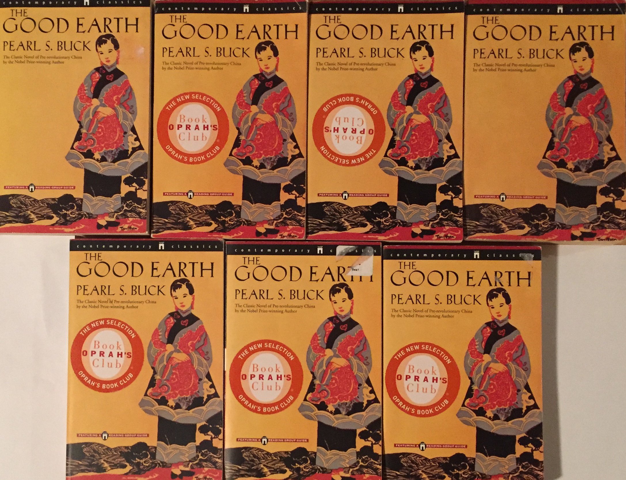 The Good Earth by Perl S. Buck Class Reading Group Set of 7 Copies by