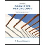 Cognitive Psychology by Goldstein, E. Bruce. (Cengage Learning,2010) [Hardcover] 3rd EDITION