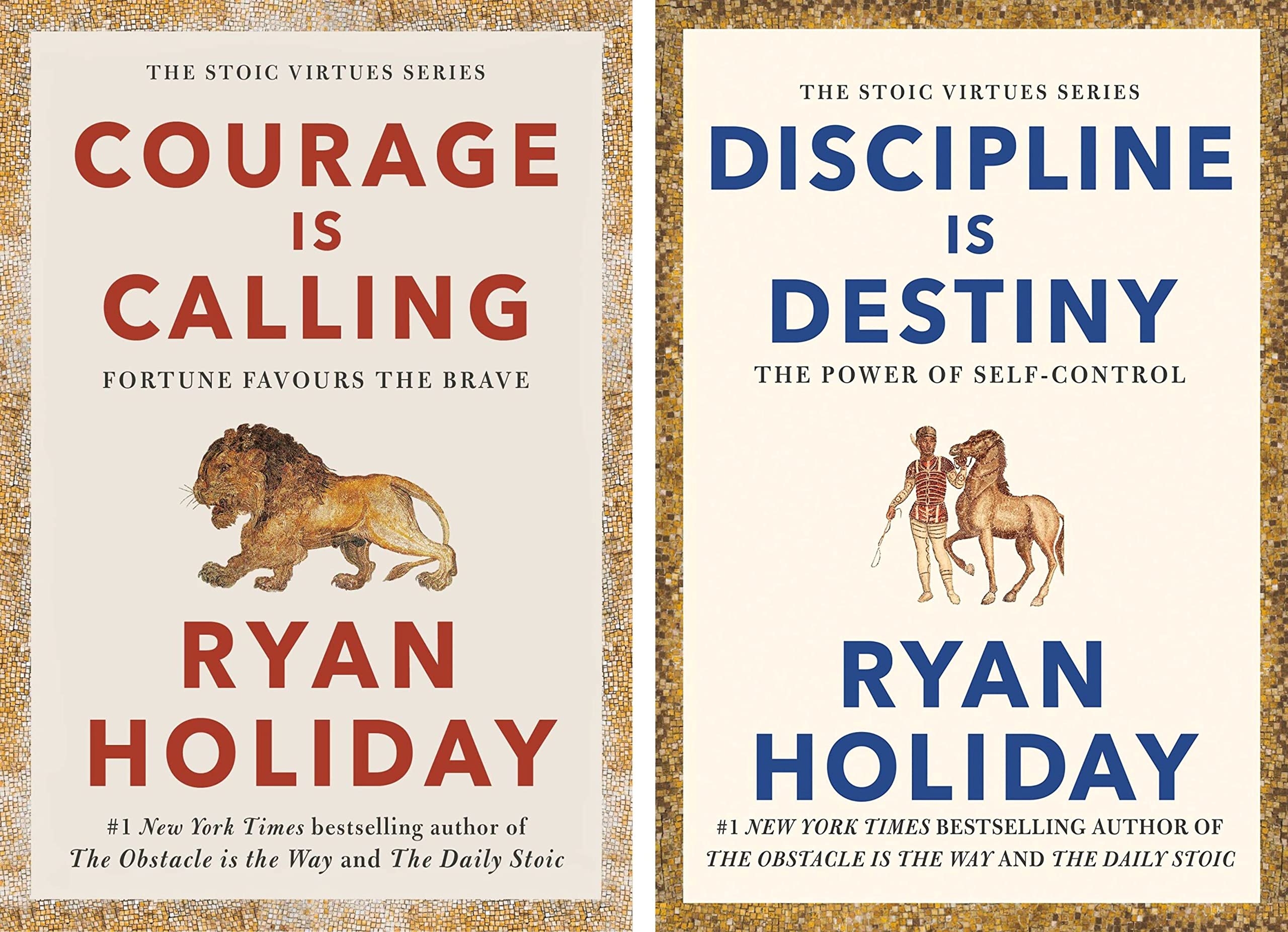 Generic The Stoic Virtues Series by Ryan Holiday [Courage Is Calling & Discipline Is Destiny] book cover