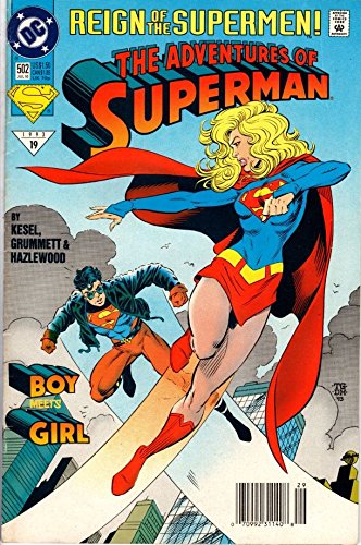 Adventures of Superman #502 Boy meets Girl book cover