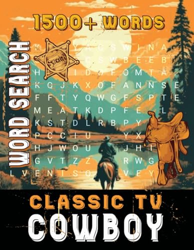 Classic TV Cowboys Word Search: Large Print Challenging Puzzles ...