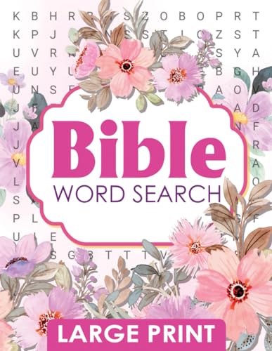 Large Print Bible Word Search Puzzle Book: Large Print Challenging ...