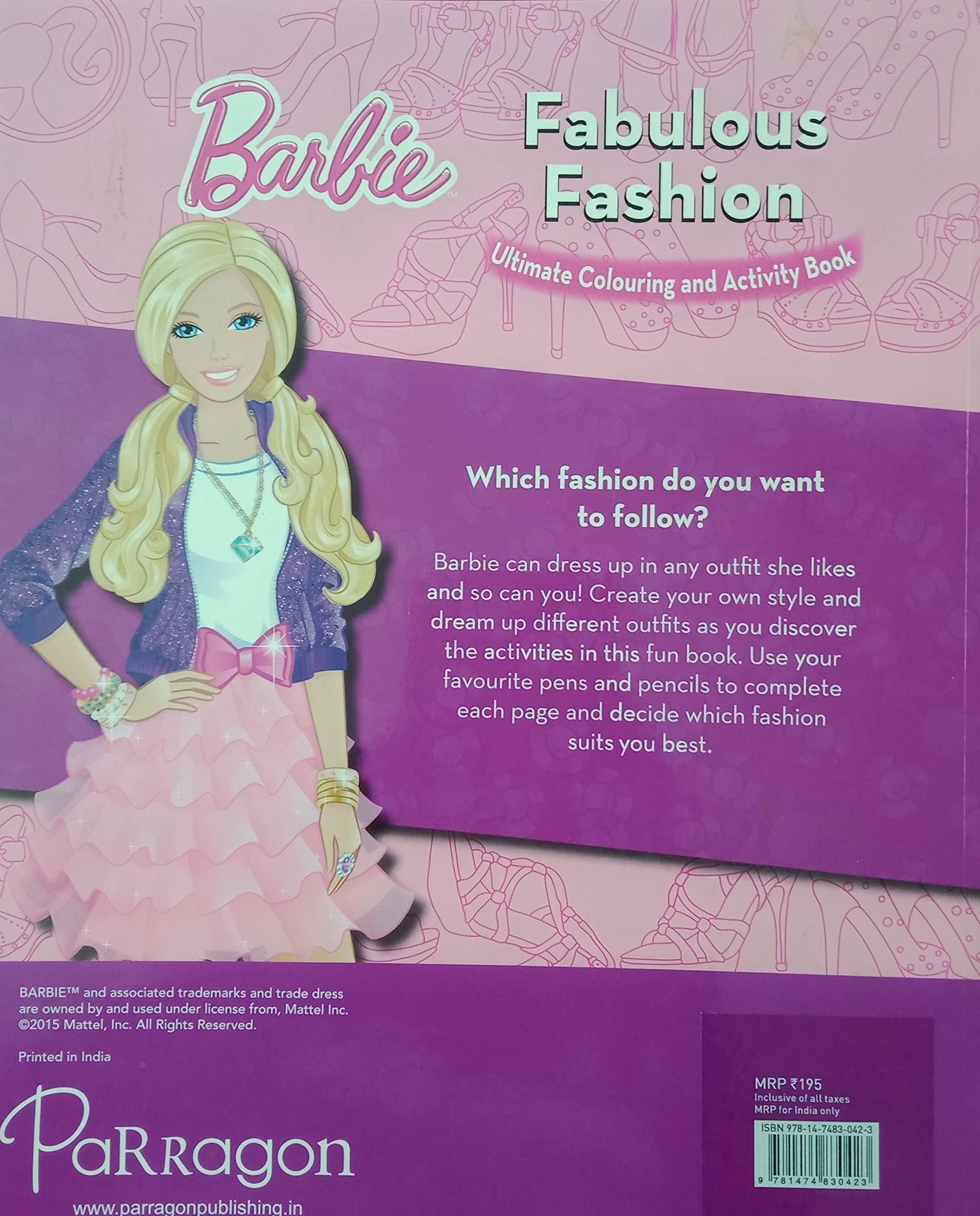 BARBIE FABULOUS FASHION ULTIMATE COLOURING AND ACTIVITY BOOK