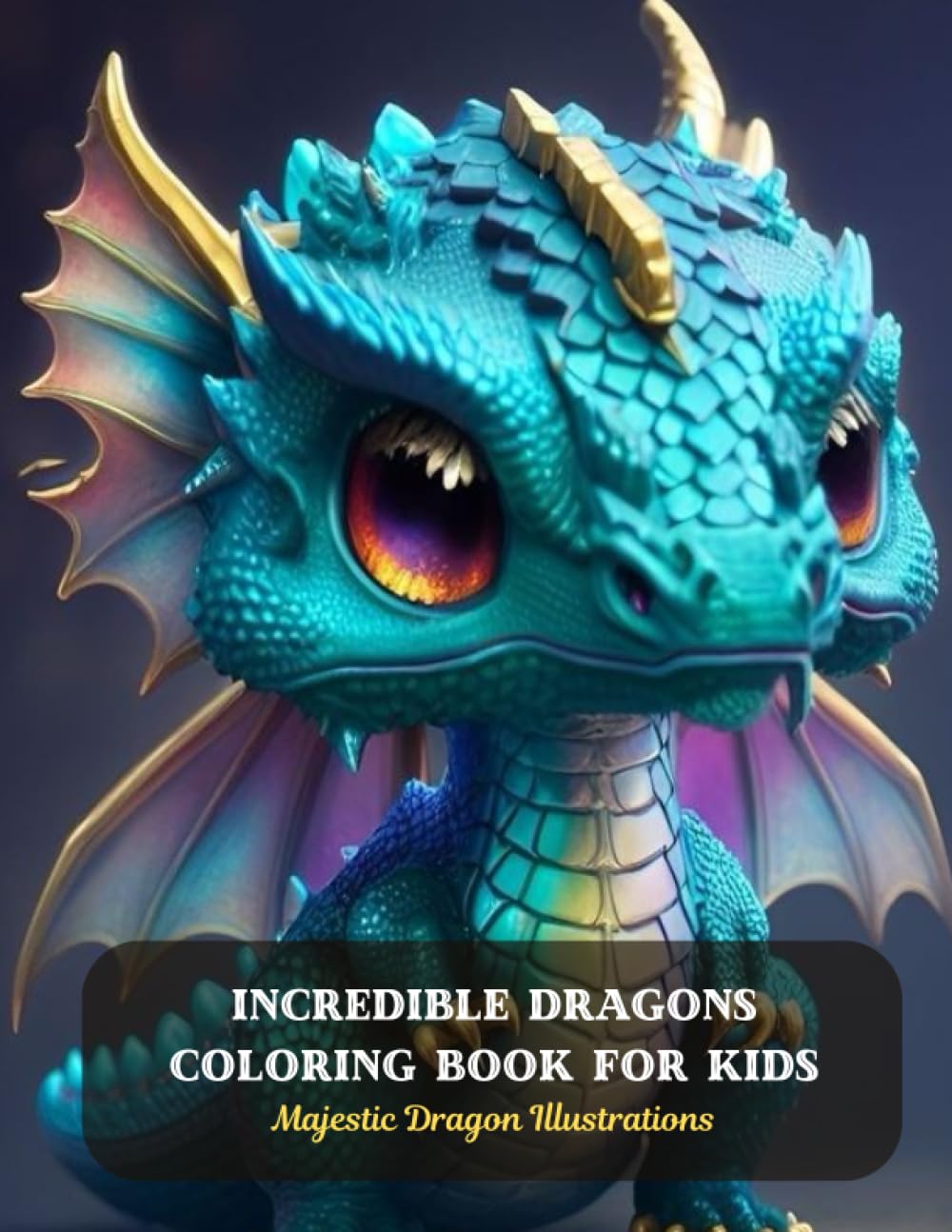 Incredible Dragons Coloring Book for Kids Majestic Dragon