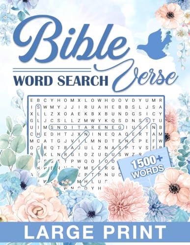 Bible Verse Word Search Large Print: Large Print Challenging Puzzles ...