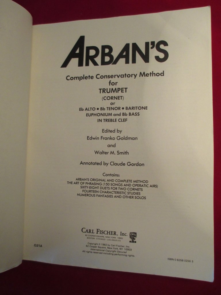Arban's Complete Conservatory Method for Trumpet by Carl Fischer