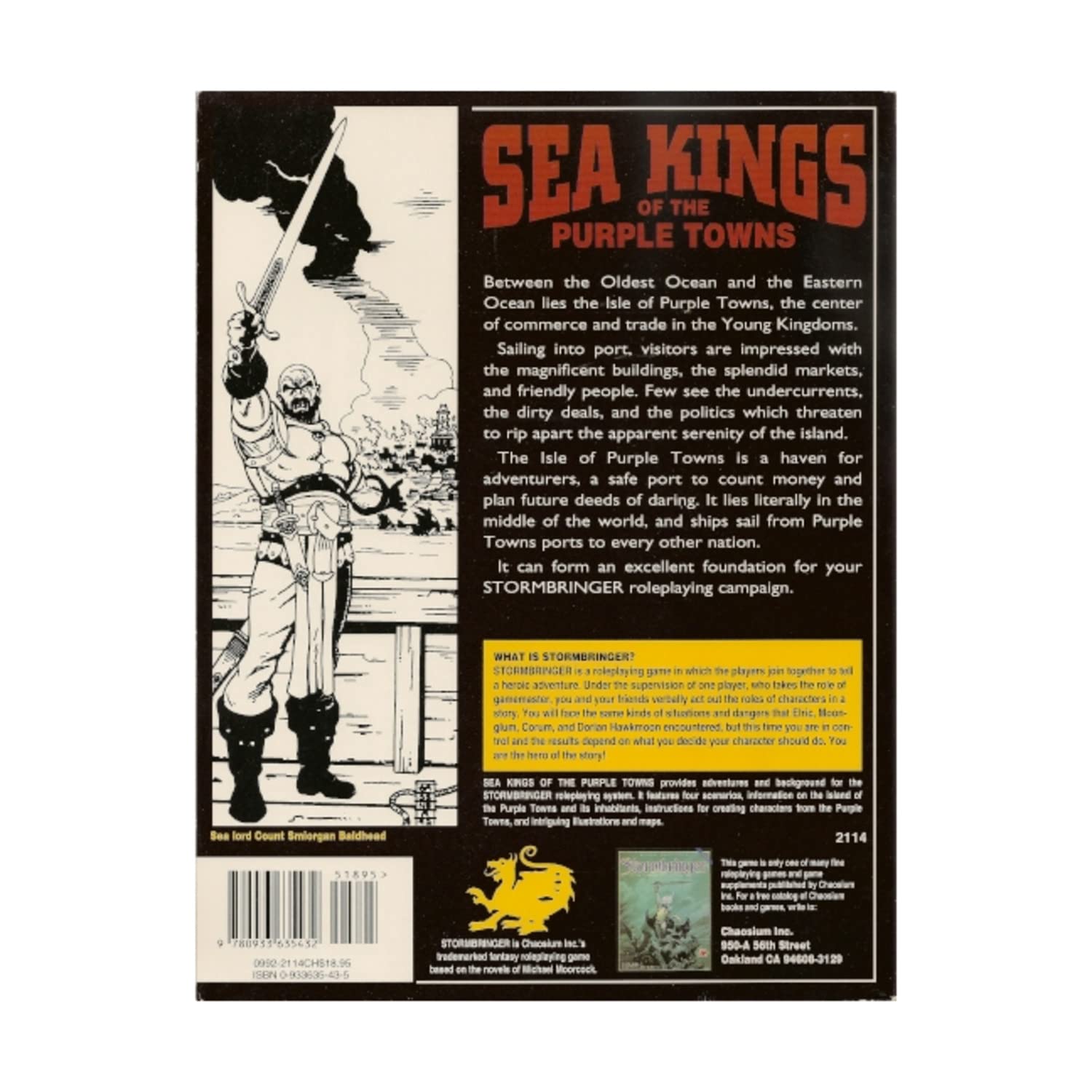 Livre Stormbringer : Les Seigneurs Des Mers - Fred Behrendt - Oriflam 1993