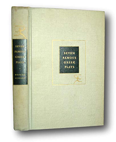 Rare Seven Famous Greek Plays, Sophocles, Euripides, Aeschylus, Modern Library 1950 [Hardcover] unknown book cover