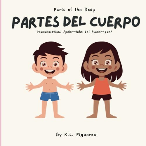 Spanish Baby Books with Body Parts "Partes del Cuerpo" Bilingual Baby