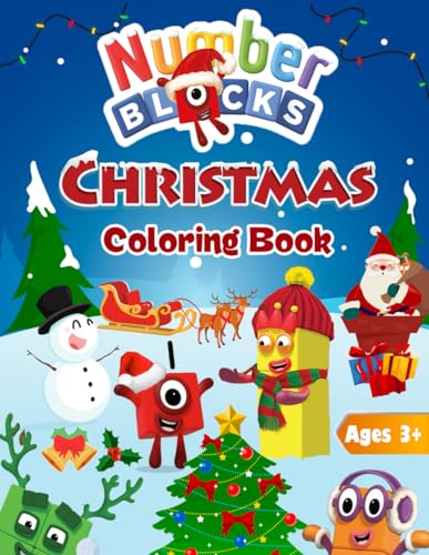 Number Blocks Christmas Coloring Book: Celebrate Christmas Coloring ...