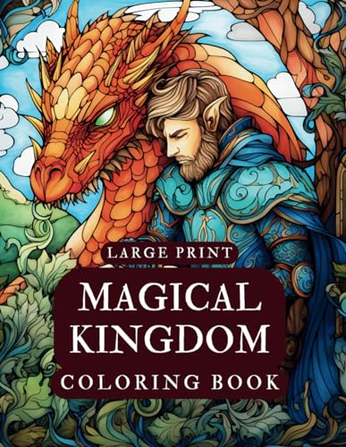 Large Print Magical Kingdom Coloring Book by Kapitonas Magelanas ...