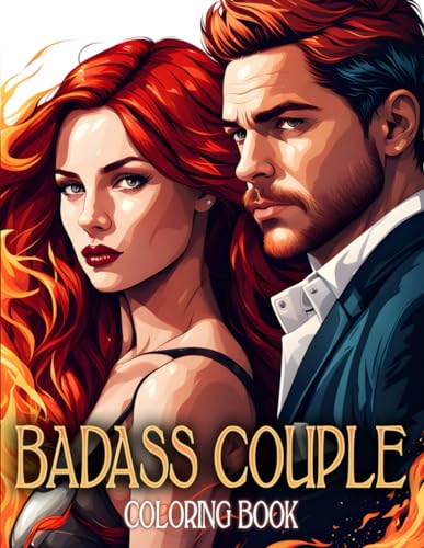Badass Couple Coloring Book: A Couples Coloring Book for Relaxation ...
