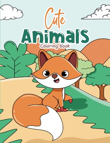 Adorable Wildlife Wonders: Cute Animals Coloring Book for Kids - Fun ...