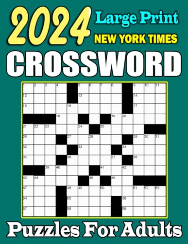 2024 Large Print New York Times Crossword Puzzles For Adults: Large ...