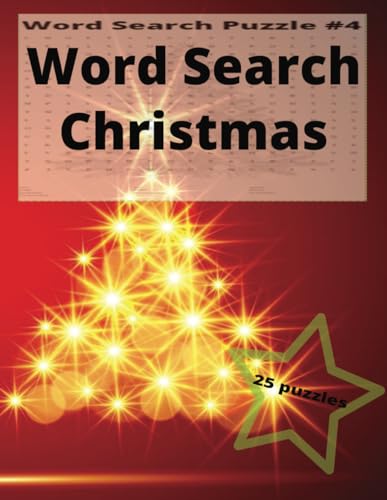 Word Search Puzzle Book : Christmas Theme | 25 Puzzles by Shamera Bowen ...