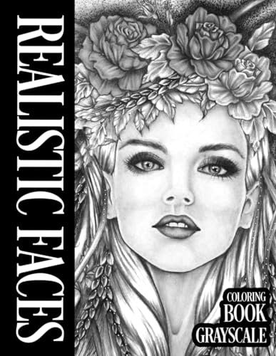 Realistic Faces Grayscale Coloring Book: Artistic Illustrations