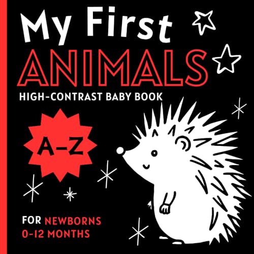 (My First Alphabet) A HighContrast Baby Book With Cute Animals Black