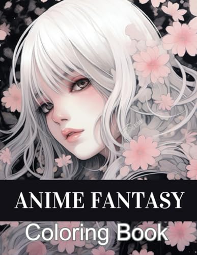 Anime Fantasy Coloring Book: Christmas Coloring Book for Adults ...