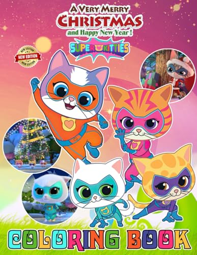 The Super Kitties Coloring Book Christmas: High-Quality Coloring Book ...