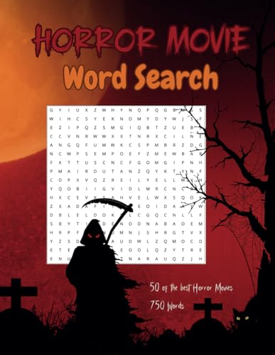 Horror Movie Word Search: Awesome Puzzles for Adults from some of the ...