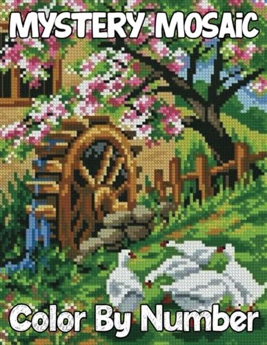 Mystery Mosaic Color By Number: Large Print Coloring Book for Adults ...