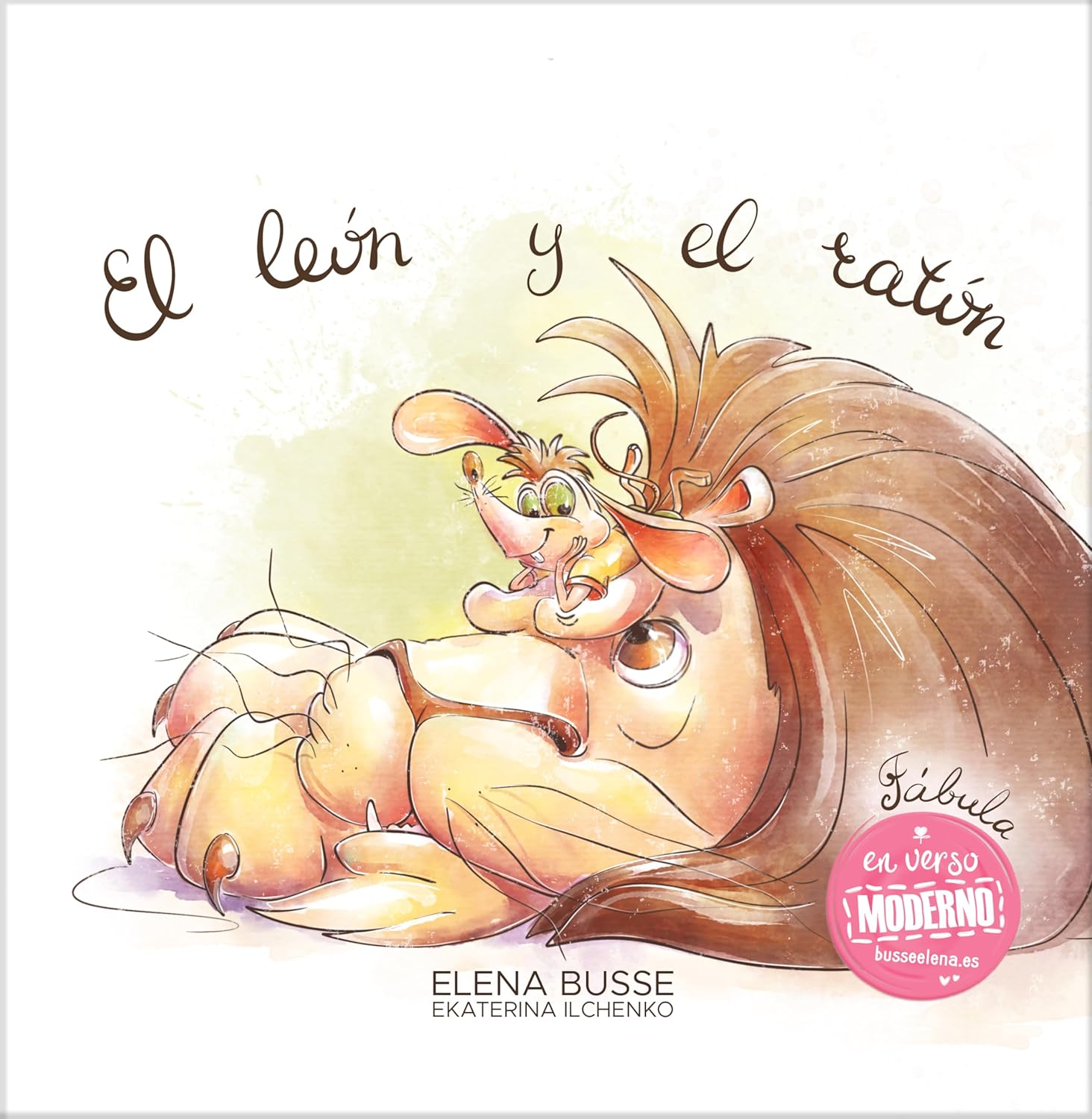 El león y el ratón: Fábula clásica en verso moderno con actividades