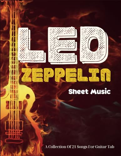 Led Zeppelin Sheet Music: A Collection Of 21 Songs For Guitar Tab by ...