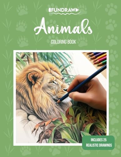 Animals Coloring Book: Amazing animal book, contains 25 fascinating and ...